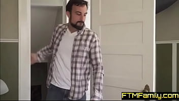Preview 1 of Brazzer Flagra Sofa - Daddy Caught me with my Dildo @FTMFamily
