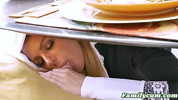 Preview 1 of Fucking Kashmir Sexy Videos - Thanksgiving Family Fucking  - Brooklyn Chase,  Rosalyn Sphinx