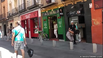 Preview 2 of Ladyboy In Public Bus - Spanish beauty fucked on the streets