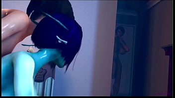 Preview 4 of Lesbian Babysitter - 3D HQ Sora and Friend Huge Tits Moaning Sex Breast Expansion