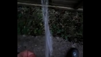 Preview 2 of Find Tied Up Mom - Peeing against a fence