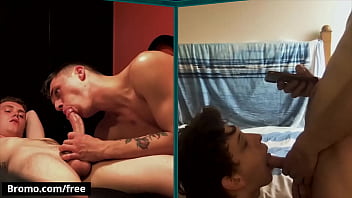 Preview 3 of Hot Mom Cory Chase Force - Horny Gay Coubles (Jacob Jones,  Isaac,  Jake,  Joshua Storm) Keep Up Their Sex Workout Routine At Home - Bromo