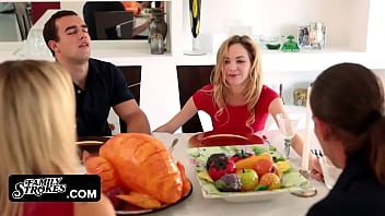 Preview 2 of Xxx Mecogi - Stepsiblings Fuck on Thanksgiving Evening