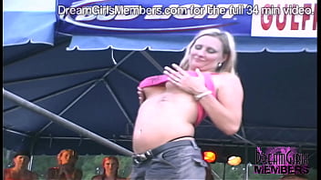 Preview 2 of Karla James Video Xxx - Dirty Raunchy Wet T Contest At A Biker Rally