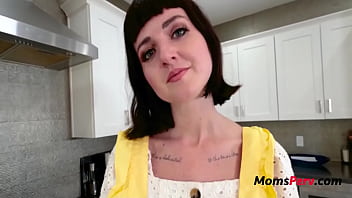 Preview 2 of Czech Matu - My Beautiful Step Mom Takes Care Of My Cock In The Kitchen- Jane Dove