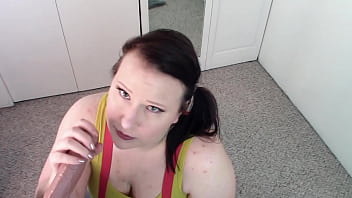 Preview 3 of Fat Dr - Misty gives Blowjob &amp_ Gets Facial - Katy Churchill Pokemon Cosplay Handjob Squirting Dildo