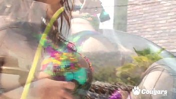 Preview 1 of Fadar And San Xxx - Alita Toros Big Natural Tits Fucked At The Car Wash