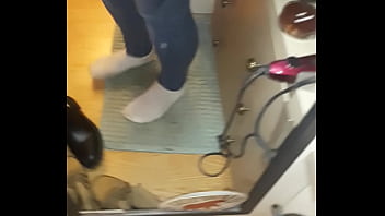 Preview 4 of Wife Sucks Old Man - Wetting my favorite jeans / kaypissy4207