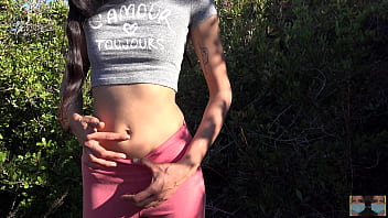 Preview 3 of Indio Bbw - Sexy Belly Button Poke Outdoors