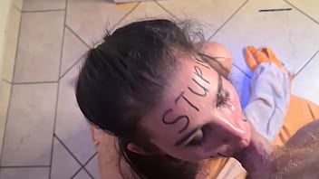 Preview 3 of Wahda Smina - Stupid whore gets b. face fuck | slapped | spat and pissed on