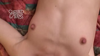 Preview 4 of Nerd Girl Blows - Petite blue-eyed blonde teen makes her porn debut