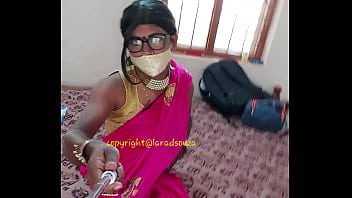 Preview 1 of Ericka Sornoza - indian crossdresser model Lara D&#039_Souza sexy video in saree