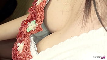Preview 2 of Big Tits Thai Mature - Old Rich Guy talk Japanese waitress to Uncensored Creampie Fuck in Restaurant in Japan