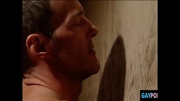 Preview 1 of Bimbo With - Gay,  great Glory Hole for muscle Men By Rambo