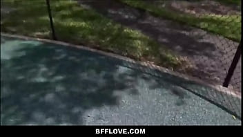 Preview 1 of Kanada Xvideos - Teen Best Friends Lesbian Catholic Bailey Base,  Avery Moon,  Brie Klein Groupsex With Security Guard