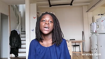 Preview 4 of Washroom Sexy Video - Sweet Ebony Amateur Getting Herself Off