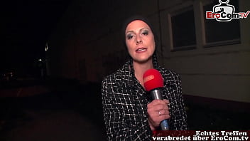 Preview 1 of Sins And Dani - SKANDAL STRA&szlig_EN CASTING - Frau verf&uuml_hrt fremden mann zum Public Sex
