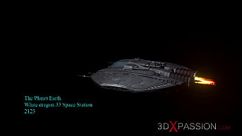 Preview 1 of Sheery Devi Super Xxx Sex Vidio - Hot sci-fi android dickgirl plays with a sexy horny blonde in the space station