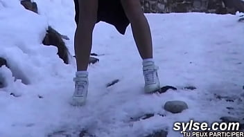 Preview 4 of Brazilian Footjob - 3 hot sharing good cocks