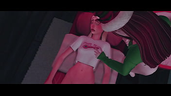 Preview 2 of Angela Vaalentino - CHRISTMAS FUTANARI ELF ARRANGED ROUGH SEX FOR A PERVERTED BITCH (SIMS   ANIME HENTAI   SFM)