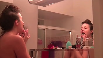 Preview 2 of Xxcx Dooc - Helena Price Getting Ready 1 - I brush my teeth then put a little make up on. Oh,  and I tease you with my ass too!
