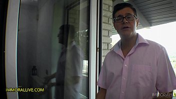 Preview 1 of English Sex 2018 Hd - STEP SIS&#039_ PUFFY PUSSY LIPS COMMUNICATE the BEST &ndash_ Perfect Tits Teen&#039_s English Lessons Go Haywire!