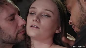 Preview 1 of Arotika X - Brunette Gwen Viscious dp group fucked