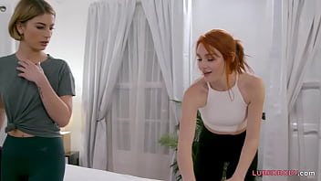 Preview 1 of Big Treesom - Kristen Scott &amp_ Lacy Lennon are moaning and scissoring