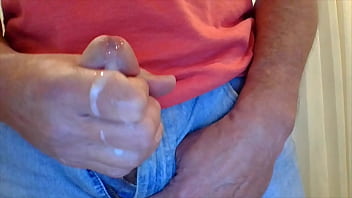 Preview 2 of English Porno Video - Cumpilation of horny fit guy stroking cock to three cum blasts