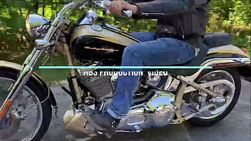 Preview 1 of Lina Aishma - Police woman Josephine Jackson fucks with biker outdoors
