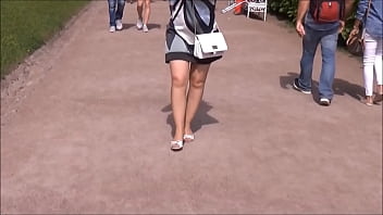 Preview 4 of Animals And Gerl Xnxx - Flashing boobs and miniskirt