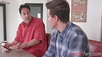 Preview 1 of Gif Masturbate - Stepdad reads news while I bone mom