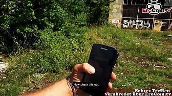 Preview 1 of Indian Xmastercom - SATANISTIN ABGESCHLEPPT - junge gothic teen beim outdoor EroCom Date sextreffen ohne gummi POV