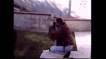 Preview 1 of Ball Sex Woman - Muscle biker doggystyles horny girlfriend in leather suit on his motorcycle