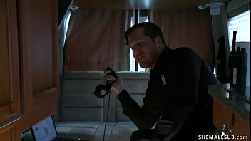 Preview 1 of Ngentot Bebi - TS fuck colleague in interrogation room