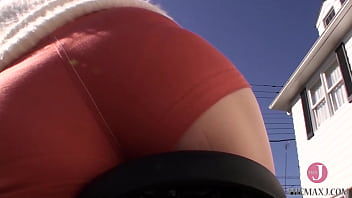Preview 1 of Real Mother Daughter Nude - 水色の下着がチラリと覗く変態自転車ライド [bunc 001]