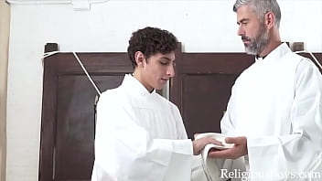 Preview 2 of Mizo Free Sex - Altar Training With Fay And Teen Twink- Carter Ford,  Oaks