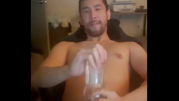Preview 1 of And Son Affairs Hidden Cameras - Cute fit boy stroking with a fleshjack