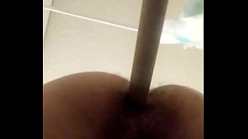 Preview 2 of Black Xxxxxxxxx - Horny boy uses homemade dildo