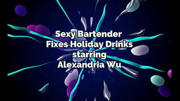 Preview 1 of Porn Jordi Elnino - Sexy Bartender Fixes Holiday Drinks