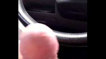 Preview 4 of Gls Sex Com - Pauzudo amador batendo o pau no volante e me chamando pra mamar
