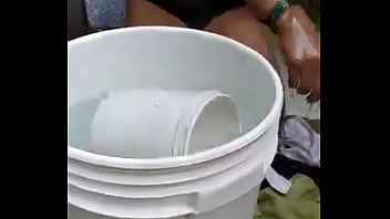Preview 2 of Sex Brother Sister Inodisha - Slim couple wife bathing nude and hubby filming only for xvideos guys.