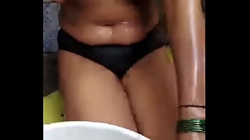 Preview 3 of Sex Brother Sister Inodisha - Slim couple wife bathing nude and hubby filming only for xvideos guys.