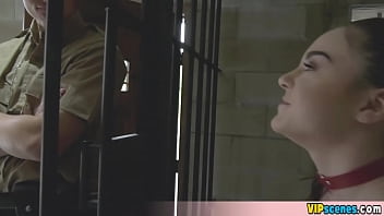 Preview 1 of Tina Tamashiro - Cute and extra small teenie pornstar Megan Marx fucked behind bars