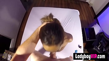 Preview 1 of Oeupymmll - Pretty faced asian ladyboy chick gets hired for a nice blowjob session