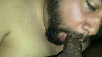 Preview 2 of Salman Fulla Vidoes - Latino Bear gives his Straight Black Brother in Law a long deep blowjob!!!!
