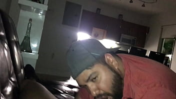 Preview 1 of Salman Fulla Vidoes - Latino Bear gives his Straight Black Brother in Law a long deep blowjob!!!!