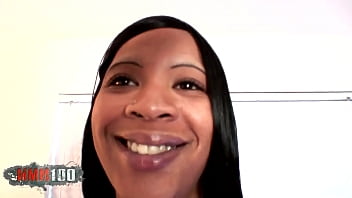 Preview 1 of Solo Bitits Beatiful - Young black babe enjoying a very big black cock