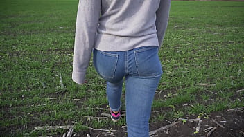 Preview 2 of Indian Bdfm - Milf With Phat Ass Walking Outdoors In Loose Jeans