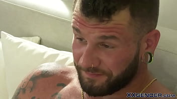 Preview 1 of Foreskin On Penis Puffy - Busty inked transgender nurse